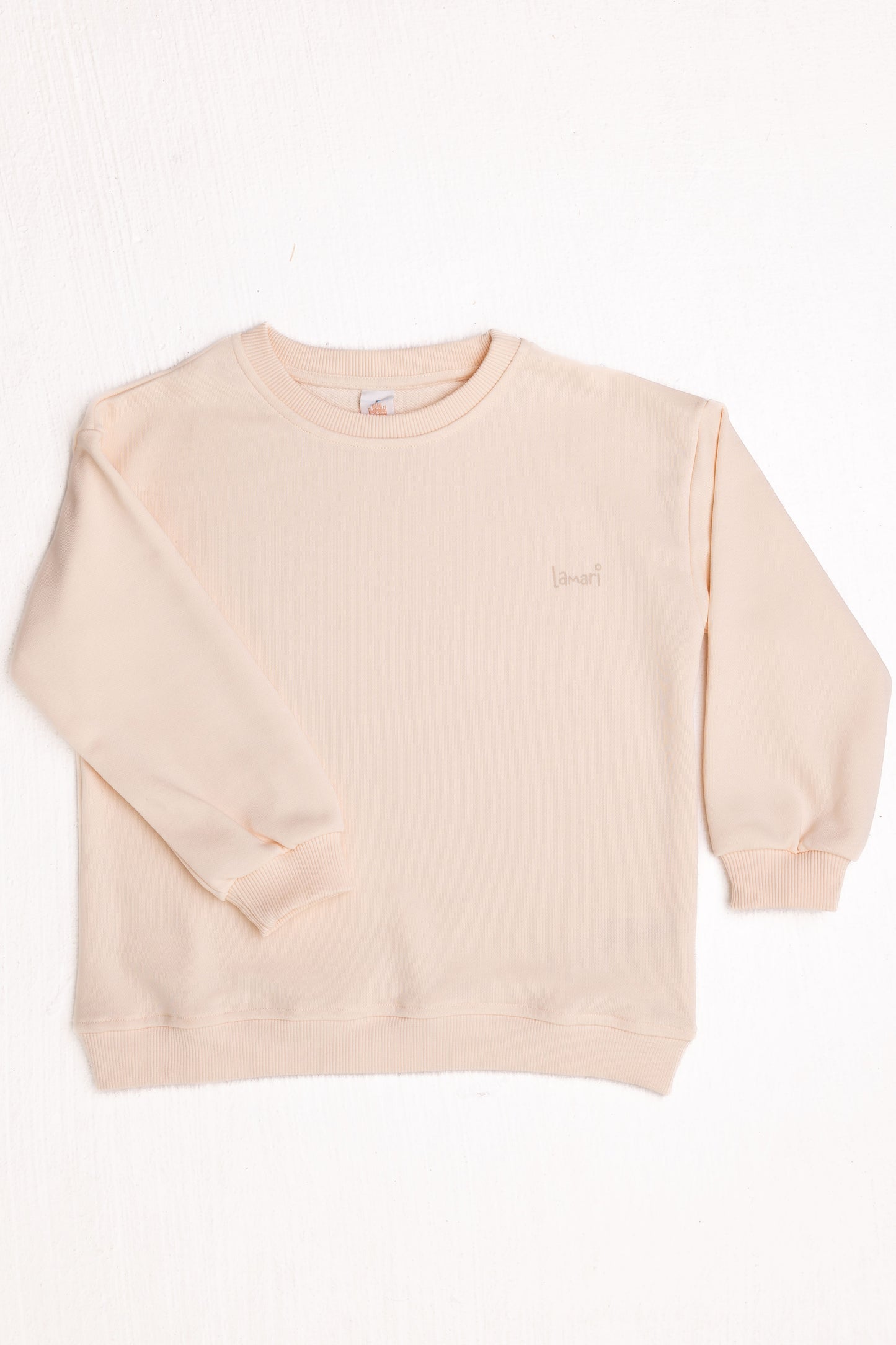 Unisex Two-Piece Beige Basic Outfit Set