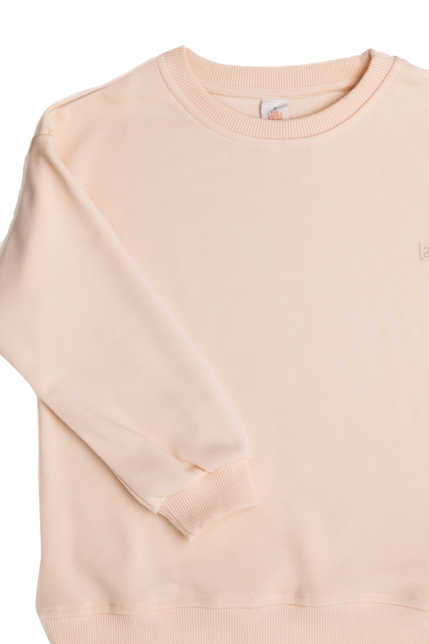 Unisex Two-Piece Beige Basic Outfit Set