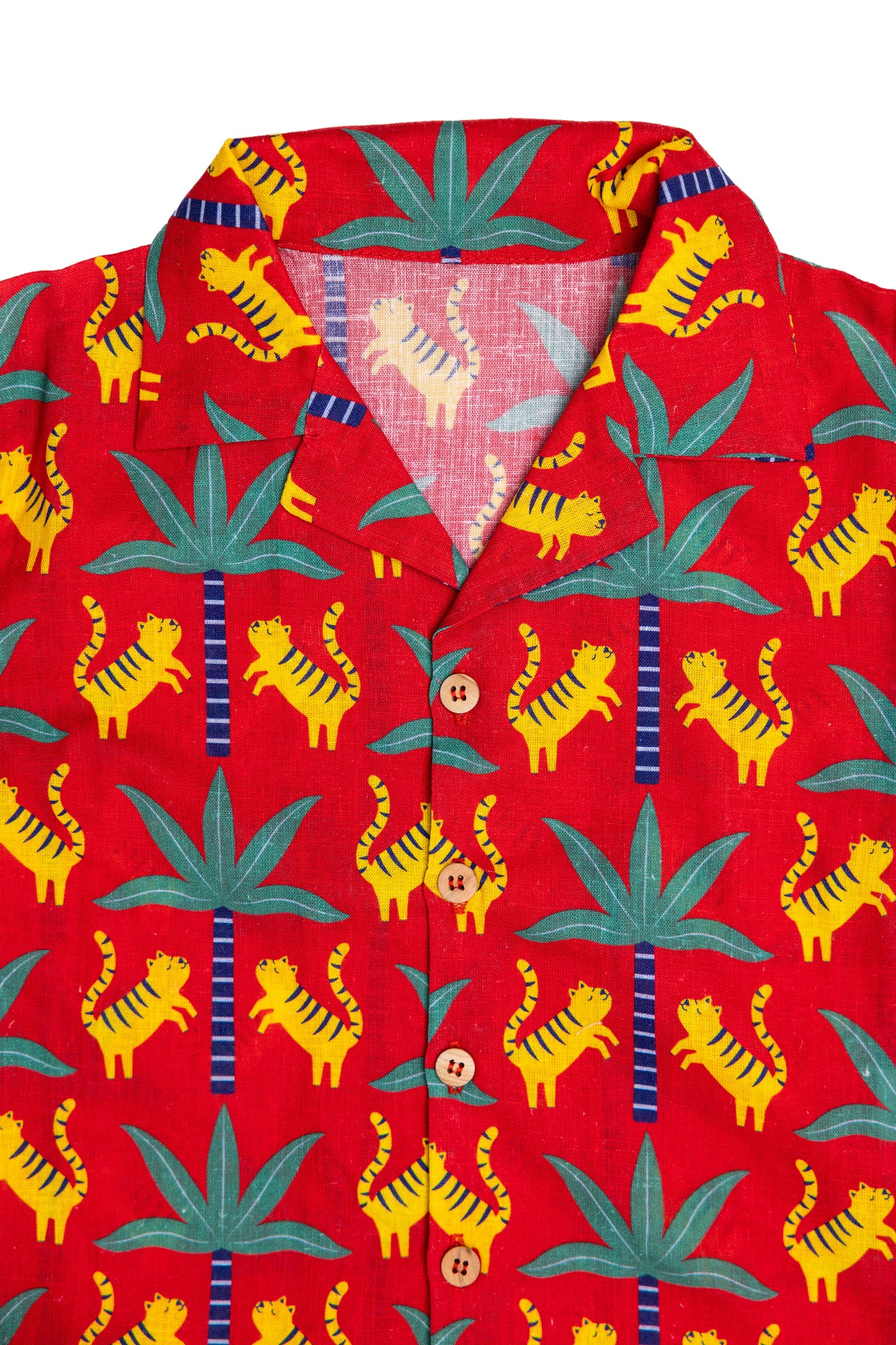 Vibrant Tropical Print Sleeve Shirt for Kids