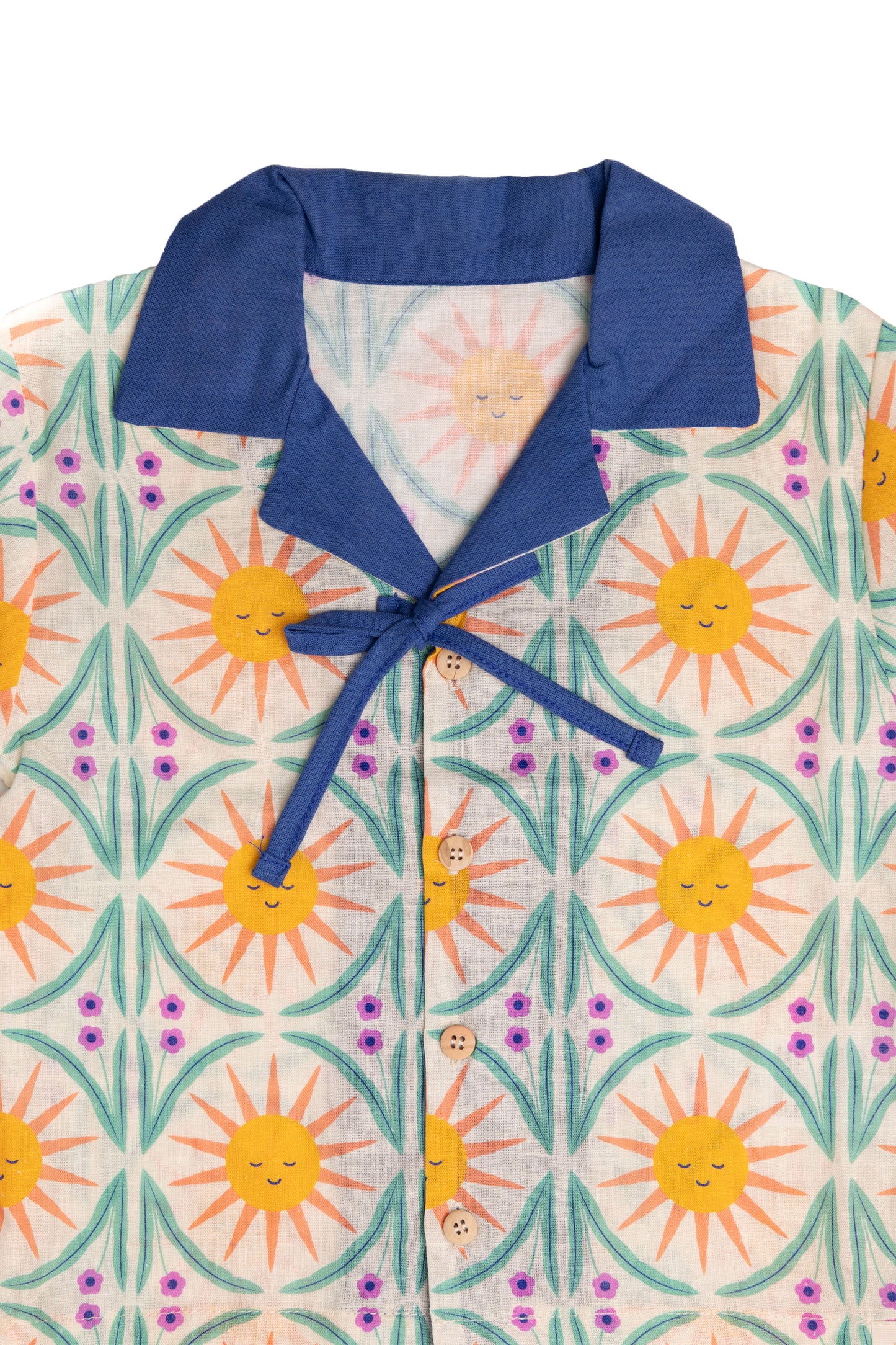 Sun Print Girls' Two-Piece Outfit Set