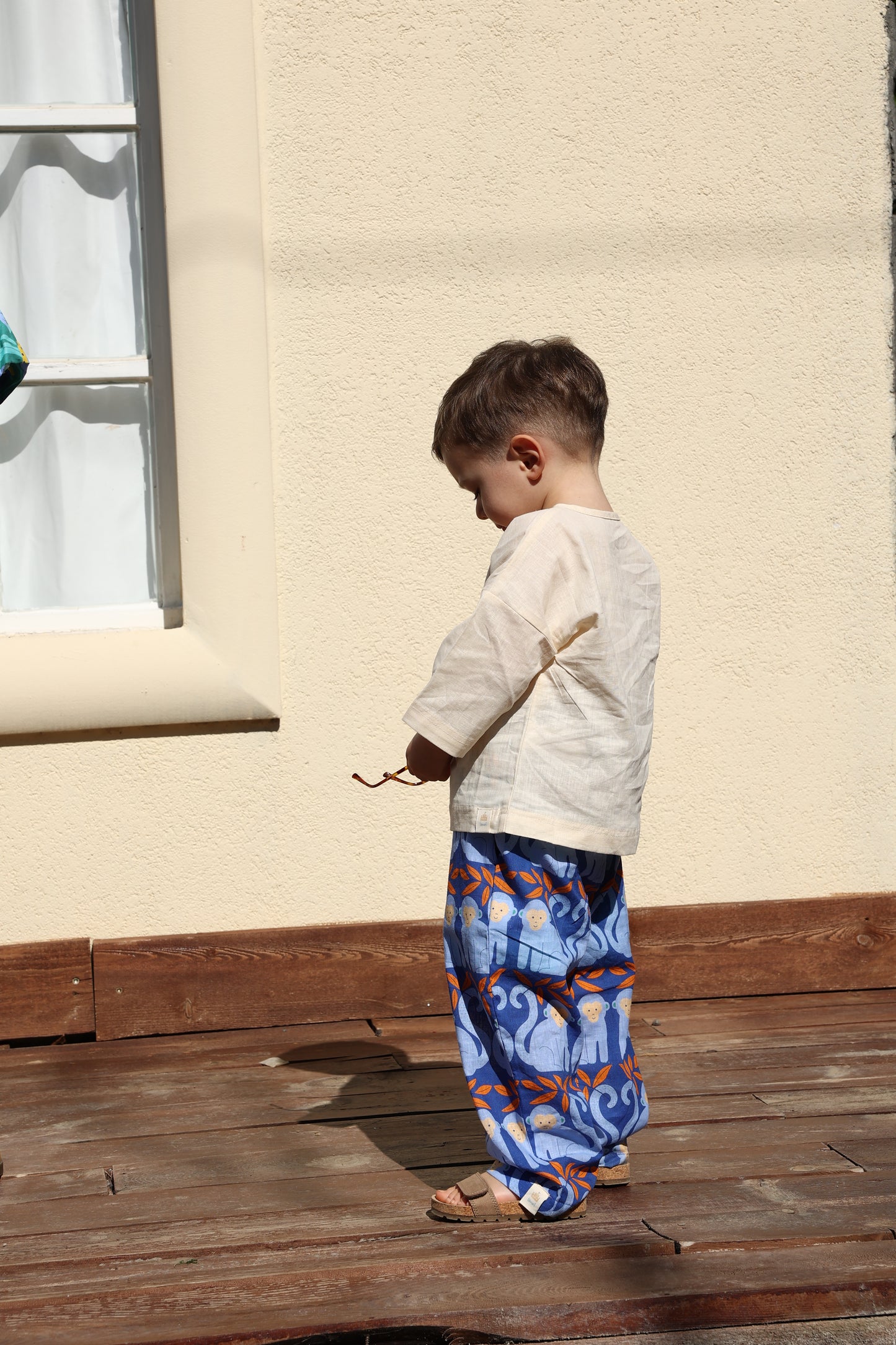 Blue Monkey Two-Piece Set