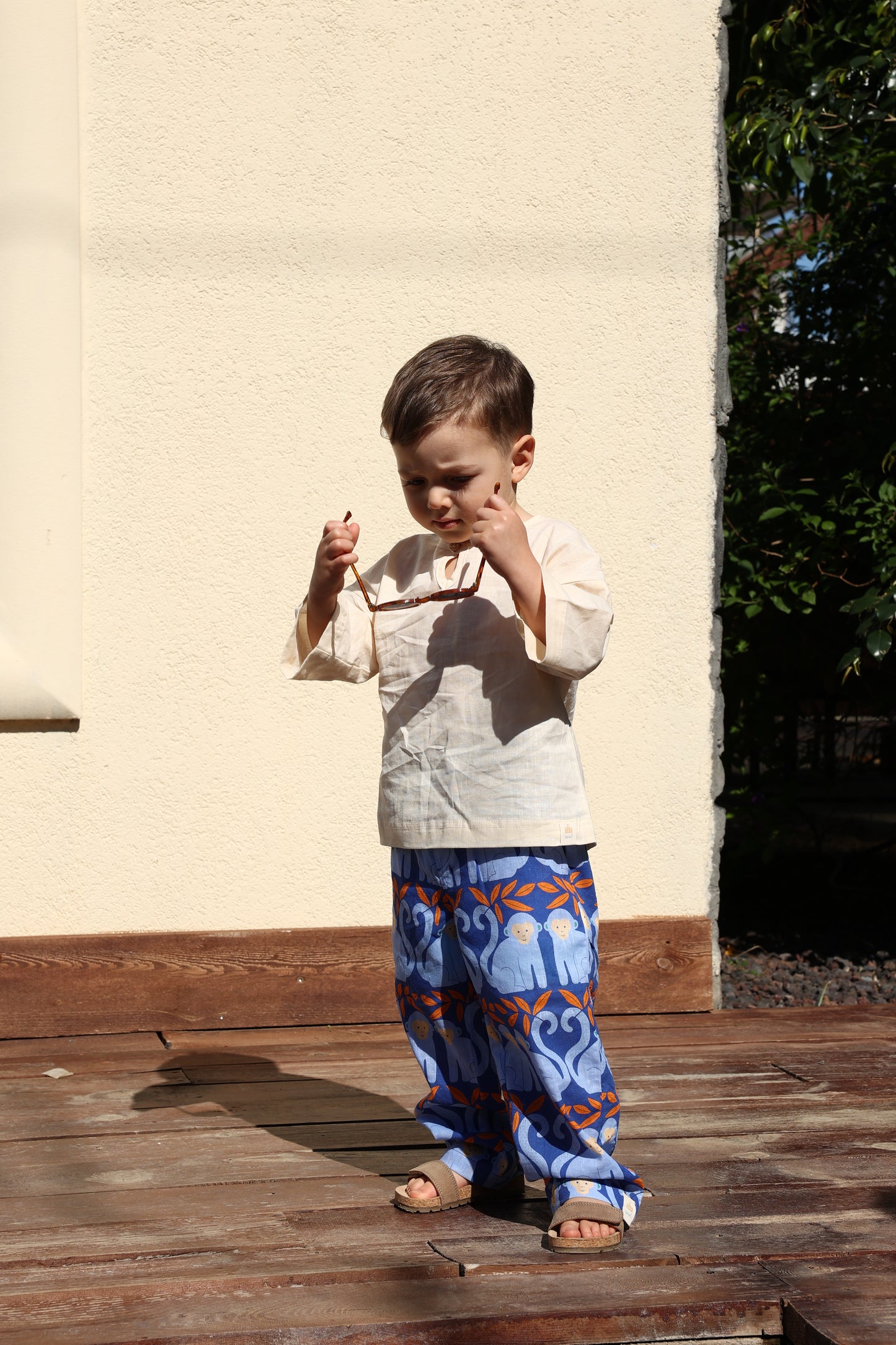 Blue Monkey Two-Piece Set