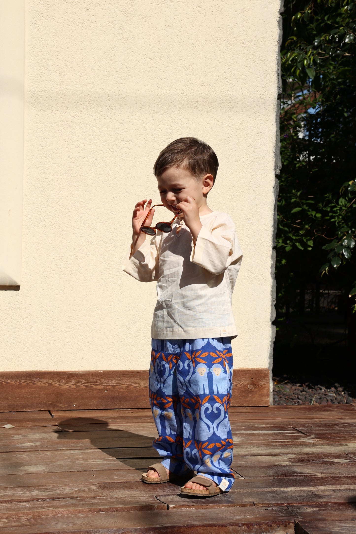 Blue Monkey Two-Piece Set