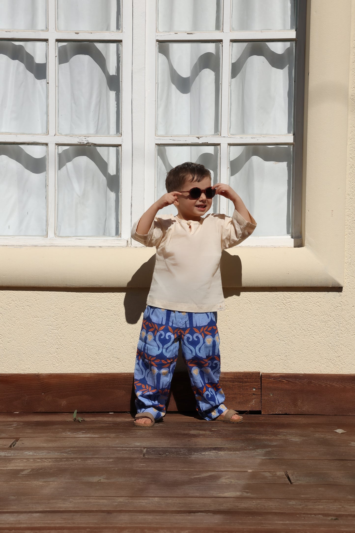 Blue Monkey Shirt-Sleeve