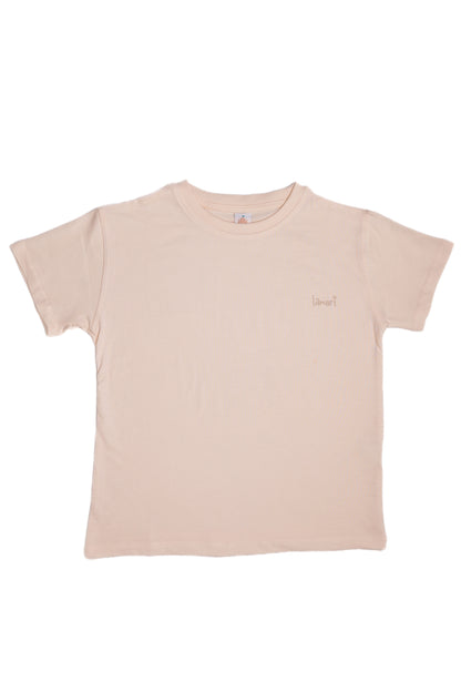 Unisex Beige Basic T-shirt